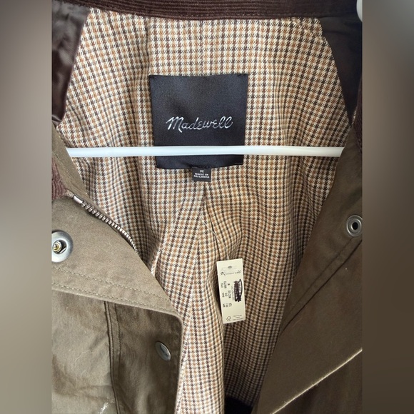 NWT Madewell Waxed Zip-Front Jacket size M - Picture 7 of 7